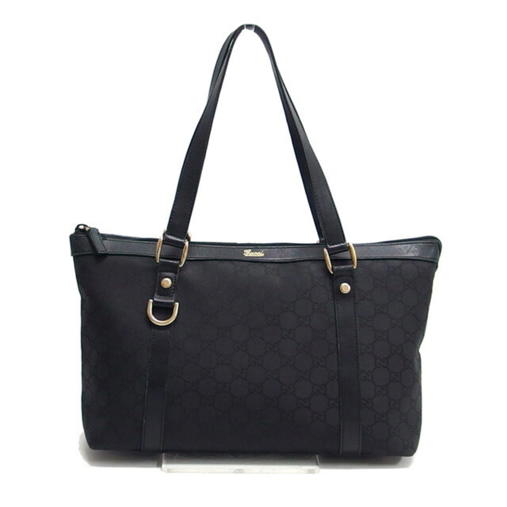 Gucci Abbey Medium Tote Bag, Gg Pattern, 272399, Black